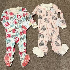 NWT Burt's Bees Baby Snug-Fit Footie Pajamas